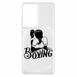 Чехол для Samsung S21 Ultra Women's Boxing - PrintSalon
