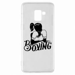 Чехол для Samsung A8+ 2018 Women's Boxing - PrintSalon