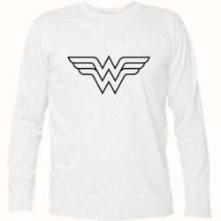 Футболка с длинным рукавом Wonder Woman Logo - PrintSalon
