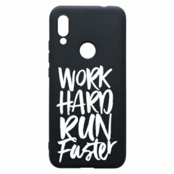 Чохол для Xiaomi Redmi 7 Work hard run faster - PrintSalon