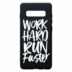 Чохол для Samsung S10+ Work hard run faster - PrintSalon