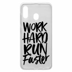 Чохол для Samsung A20 Work hard run faster - PrintSalon