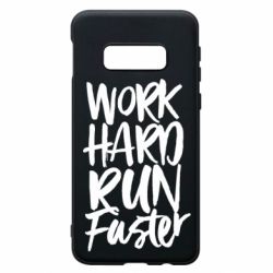 Чохол для Samsung S10e Work hard run faster - PrintSalon