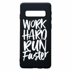 Чохол для Samsung S10 Work hard run faster - PrintSalon