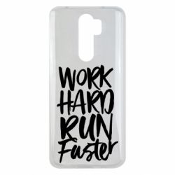 Чохол для Xiaomi Redmi Note 8 Pro Work hard run faster - PrintSalon