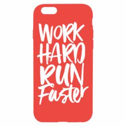 Чохол для iPhone 6/6S Work hard run faster - PrintSalon