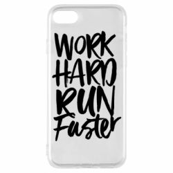 Чохол для iPhone 7 Work hard run faster - PrintSalon