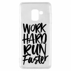Чохол для Samsung A8 2018 Work hard run faster - PrintSalon