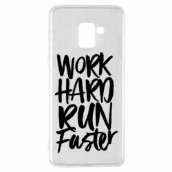 Чохол для Samsung A8+ 2018 Work hard run faster - PrintSalon