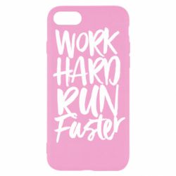 Чохол для iPhone SE 2022 Work hard run faster - PrintSalon