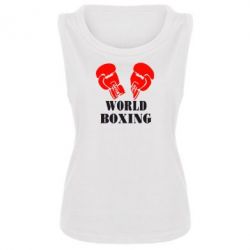 Женская майка World Boxing - PrintSalon