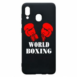 Чехол для Samsung A20 World Boxing - PrintSalon