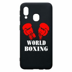 Чехол для Samsung A40 World Boxing