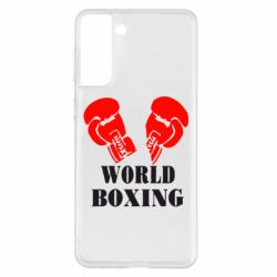 Чехол для Samsung S21+ World Boxing - PrintSalon