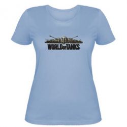 Женская футболка World Of Tanks 3D Logo - PrintSalon