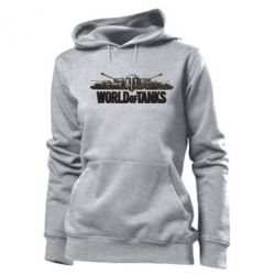 Женское худи World Of Tanks 3D Logo - PrintSalon