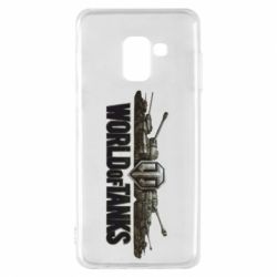 Чехол для Samsung A8 2018 World Of Tanks 3D Logo - PrintSalon