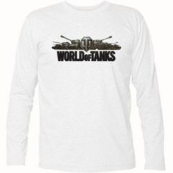 Футболка с длинным рукавом World Of Tanks 3D Logo - PrintSalon