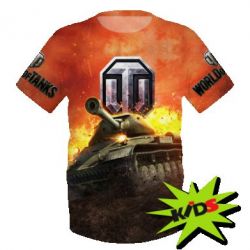 Дитяча 3D футболка World of Tanks big emblem - PrintSalon