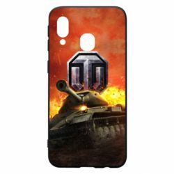 Чохол для Samsung A40 World of Tanks big emblem - PrintSalon