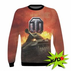 Дитячий 3D світшот World of Tanks big emblem - PrintSalon