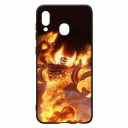 Чехол для Samsung A30 World of Warcraft Ragnaros - PrintSalon