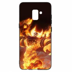 Чехол для Samsung A8+ 2018 World of Warcraft Ragnaros - PrintSalon