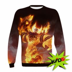 Дитячий 3D світшот World of Warcraft Ragnaros