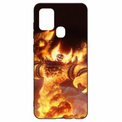 Чехол для Samsung A21s World of Warcraft Ragnaros - PrintSalon