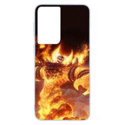 Чехол для Samsung S21 World of Warcraft Ragnaros - PrintSalon