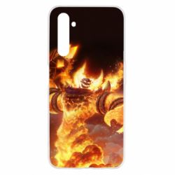 Чехол для Realme 6 World of Warcraft Ragnaros - PrintSalon