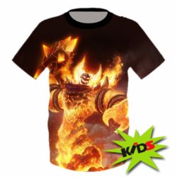 Детская 3D футболка World of Warcraft Ragnaros - PrintSalon