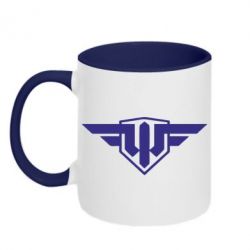 Чашка двокольорова World of Warplanes Logo - PrintSalon