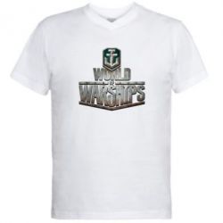 Чоловіча футболка з V-подібним вирізом World of Warships - PrintSalon