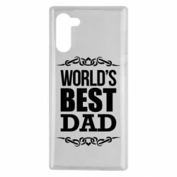 Чехол для Samsung Note 10 World's Best Dad - PrintSalon