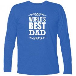 Футболка с длинным рукавом World's Best Dad - PrintSalon