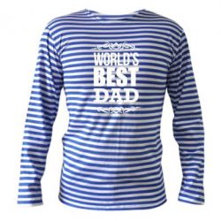 Тельняшка с длинным рукавом World's Best Dad-PrintSalon Тельняшка с длинным рукавом World's Best Dad