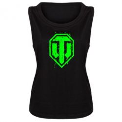 Женская майка WOT Logo - PrintSalon