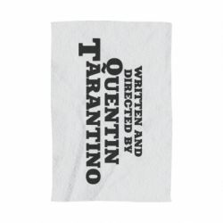 Полотенце с принтом Written and directed by Quentin Tarantino - PrintSalon
