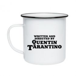 Кружка эмалированная Written and directed by Quentin Tarantino - PrintSalon