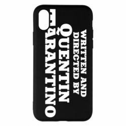 Чехол для iPhone X/Xs Written and directed by Quentin Tarantino - PrintSalon