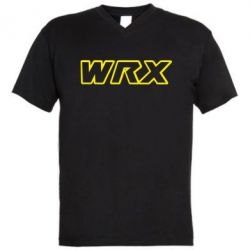 Мужская футболка  с V-образным вырезом WRX logo - PrintSalon