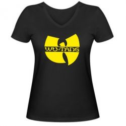 Жіноча футболка з V-подібним вирізом WU-TANG - PrintSalon