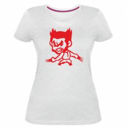 Женская премиум футболка X-men, Logan - PrintSalon