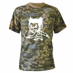 Камуфляжная футболка X-men, Logan - PrintSalon