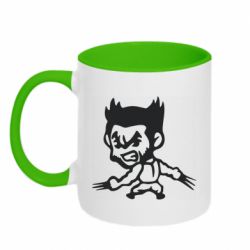 Чашка двухцветная 320ml X-men, Logan - PrintSalon