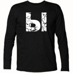Футболка с длинным рукавом Ы - PrintSalon