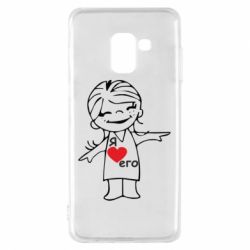 Чехол для Samsung A8 2018 Я люблю его