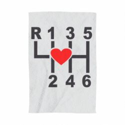 Полотенце с принтом Я люблю механическую коробку передач! - PrintSalon