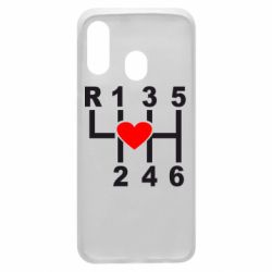 Чехол для Samsung A40 Я люблю механическую коробку передач! - PrintSalon